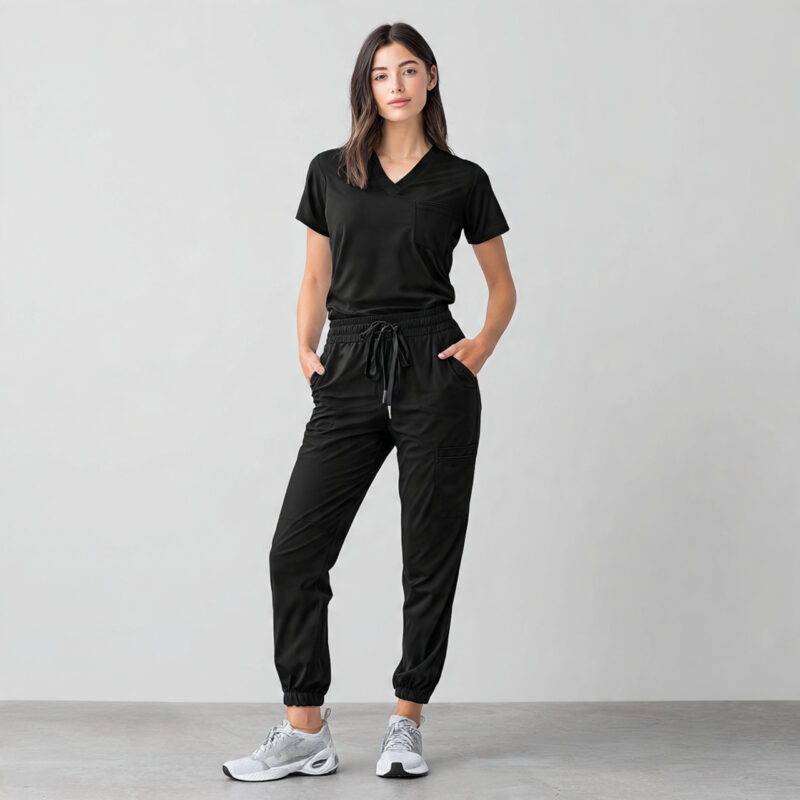 black scrubs