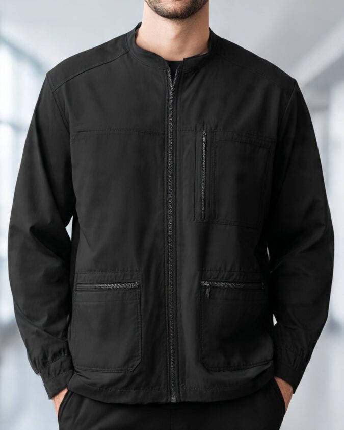 Black Scrub Jacket 3